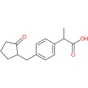 2-(4-((2-Oxocyclopentyl)methyl)phenyl)propanoic acid