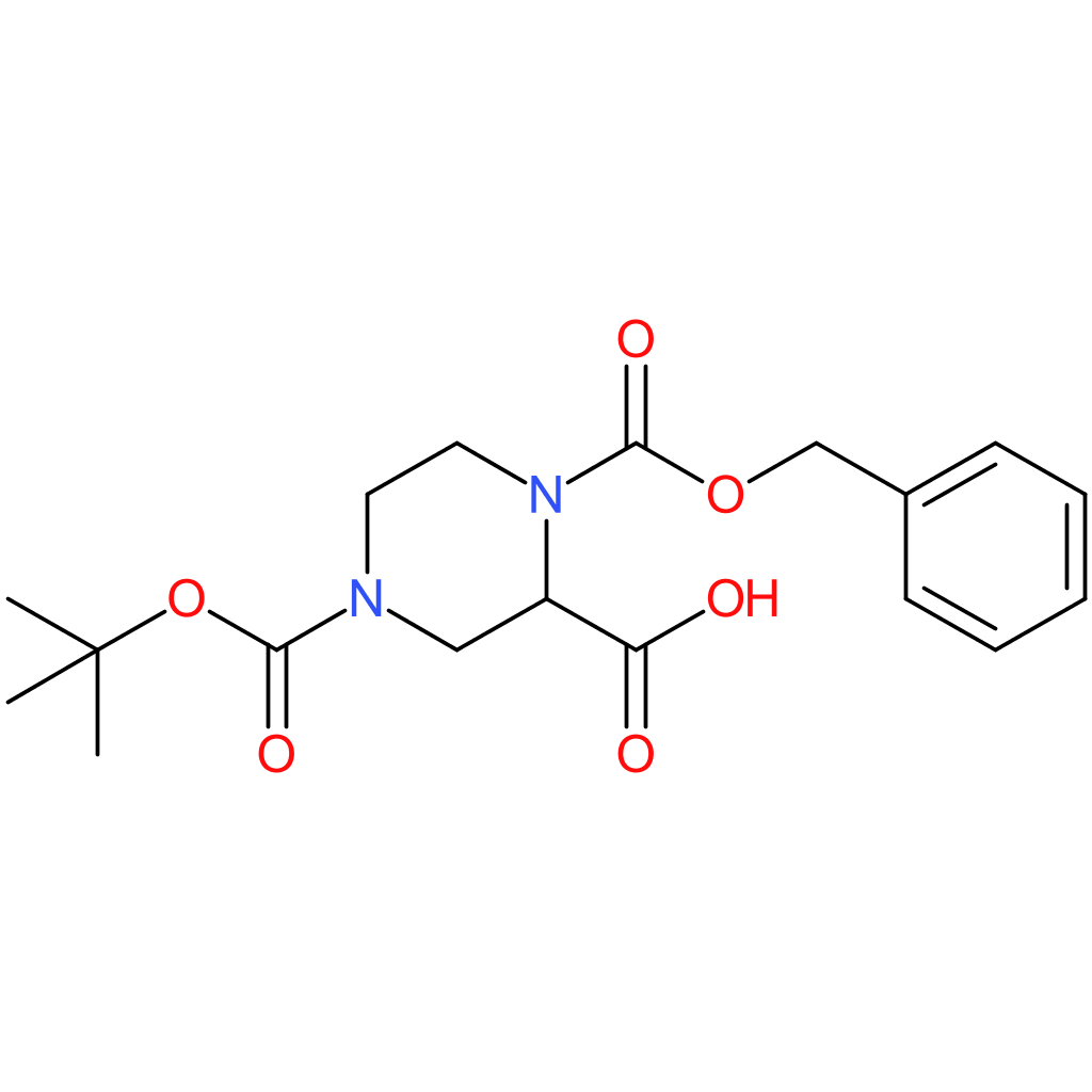 4-Boc-1-Cbz-2-piperazinecarboxylic acid