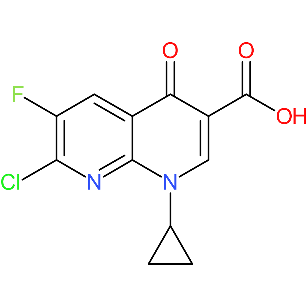 7-Chloro-1-cyclopropyl-6-fluoro-4-oxo-1,4-dihydro-1,8-naphthyridine-3-carboxylic Acid