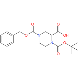 4-((Benzyloxy)carbonyl)-1-(tert-butoxycarbonyl)piperazine-2-carboxylic acid