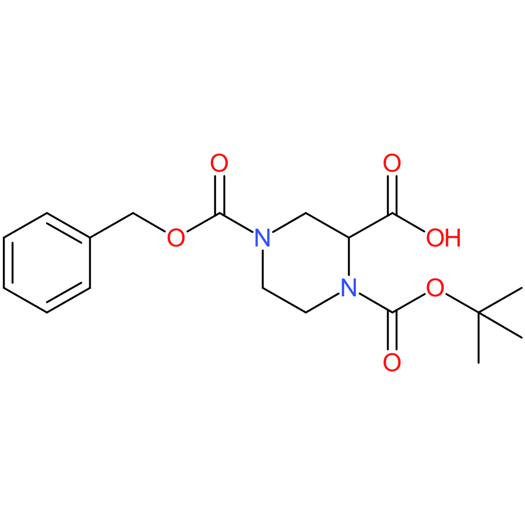 4-((Benzyloxy)carbonyl)-1-(tert-butoxycarbonyl)piperazine-2-carboxylic acid
