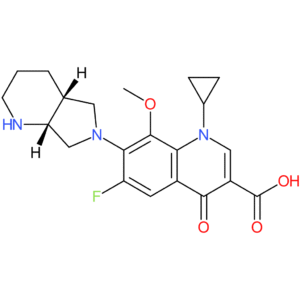 1-Cyclopropyl-6-fluoro-1,4-dihydro-8-methoxy-7-[(4aR,7aR)-octahydro-6H-pyrrolo[3,4-b]pyridin-6-yl]-4-oxo-3-quinolinecarboxylic acid