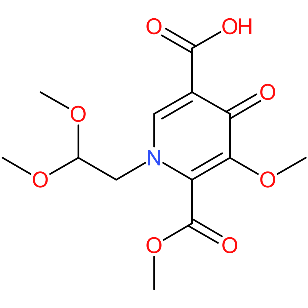 1-(2,2-Dimethoxyethyl)-5-methoxy-6-(methoxycarbonyl)-4-oxo-1,4-dihydropyridine-3-carboxylic acid