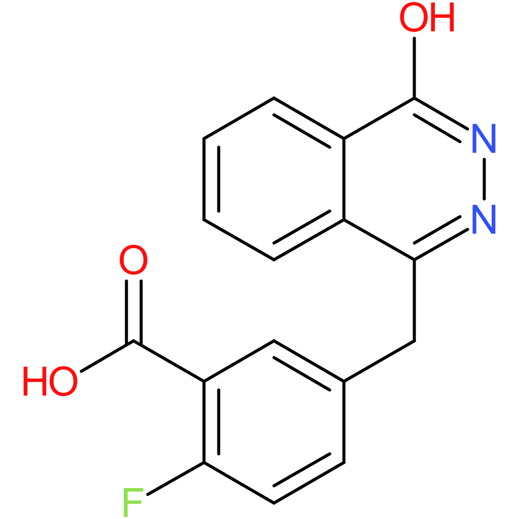 2-Fluoro-5-[(4-oxo-3,4-dihydro-1-phthalazinyl)methyl]benzoic Acid