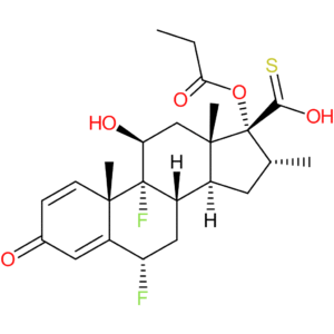 (6alpha,11beta,,16alpha,17alpha)-6,9-Difluoro-11-hydroxy-16-methyl-3-oxo-17-(1-oxo-propoxy)androsta-1,4-diene-17-carbothioic  acid