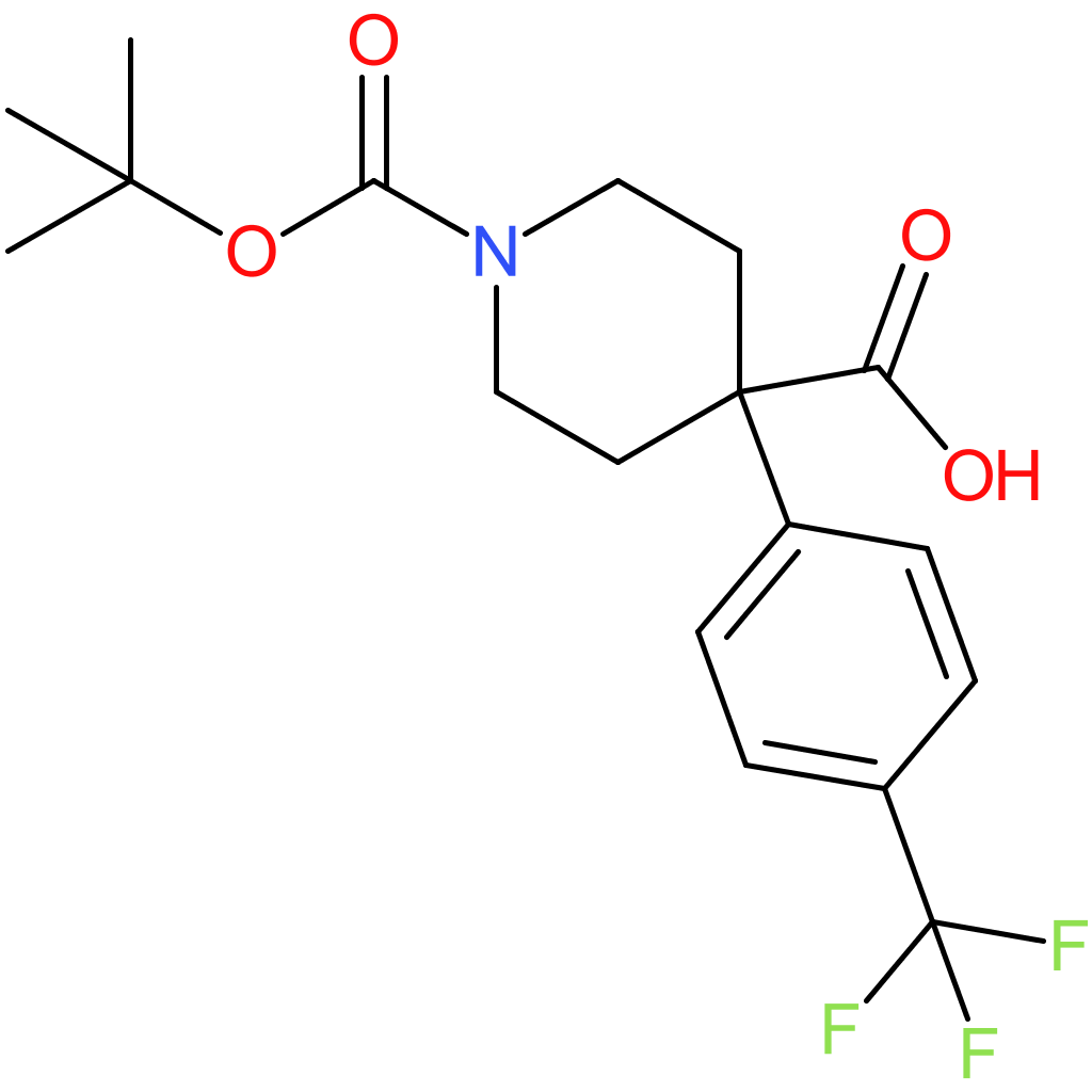 1-(tert-Butoxycarbonyl)-4-[4-(trifluoromethyl)phenyl]piperidine-4-carboxylic acid