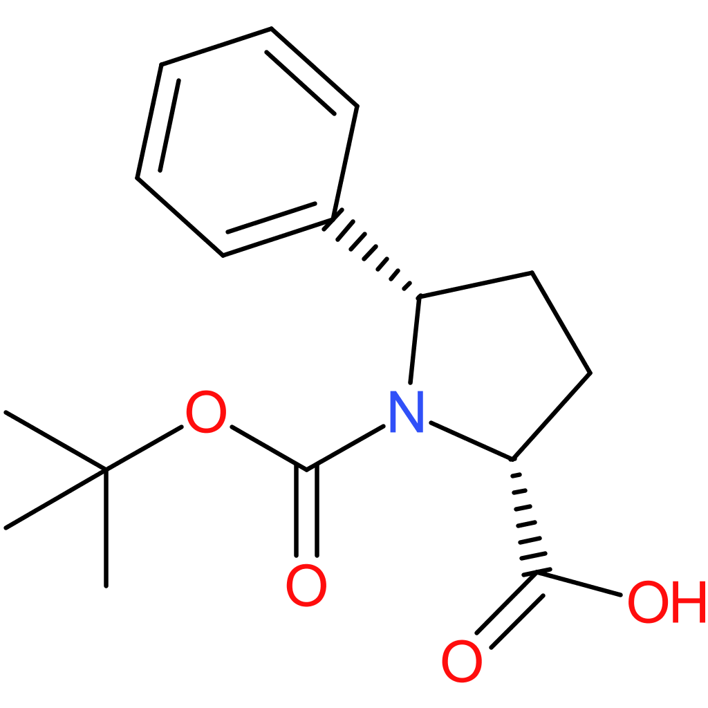 (2R,5S)-1-(tert-Butoxycarbonyl)-5-phenylpyrrolidine-2-carboxylic acid