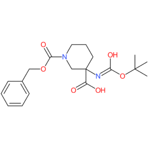 1-((Benzyloxy)carbonyl)-3-((tert-butoxycarbonyl)amino)piperidine-3-carboxylic acid