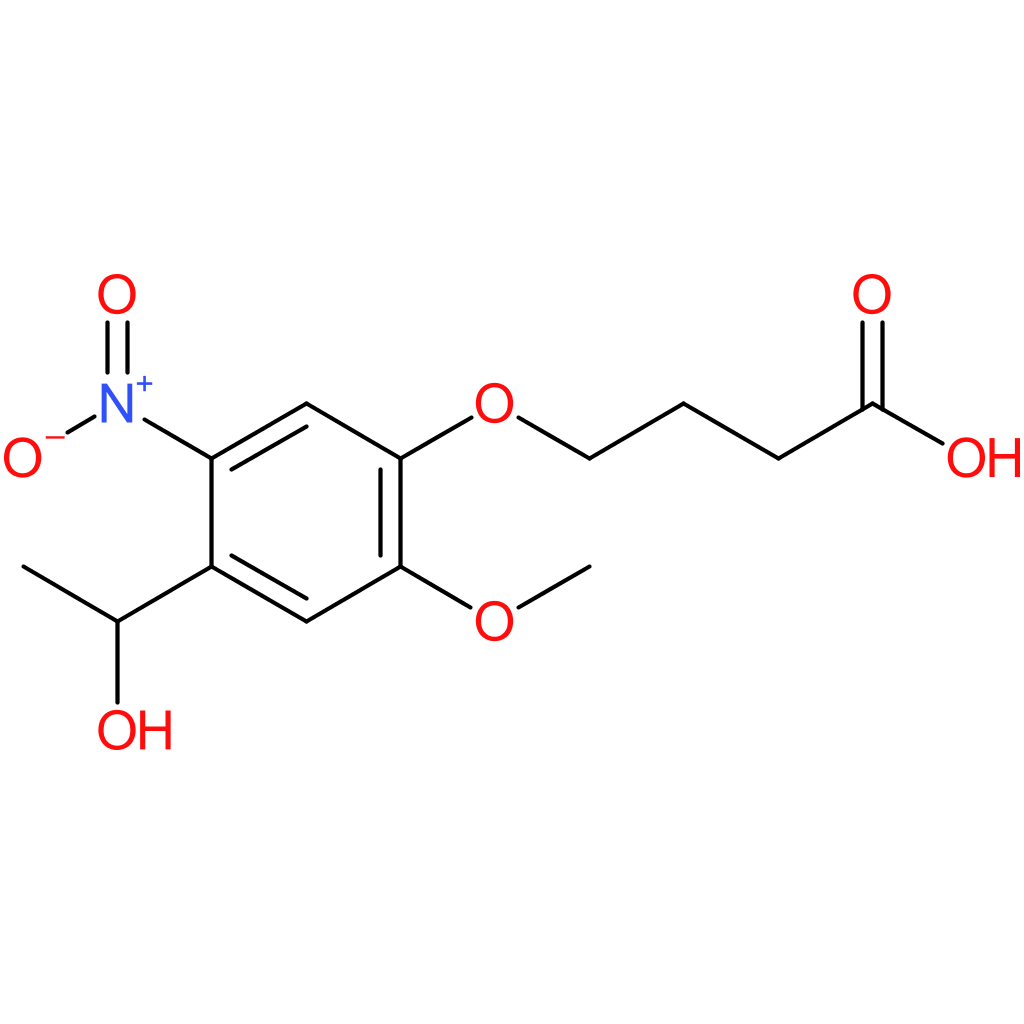 4-(4-(1-Hydroxyethyl)-2-methoxy-5-nitro-phenoxy)butyric acid
