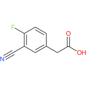 2-(3-Cyano-4-fluorophenyl)acetic acid