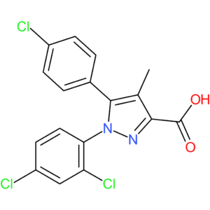 5-(4-Chlorophenyl)-1-(2,4-dichlorophenyl)-4-methyl-1H-pyrazole-3-carboxylic acid