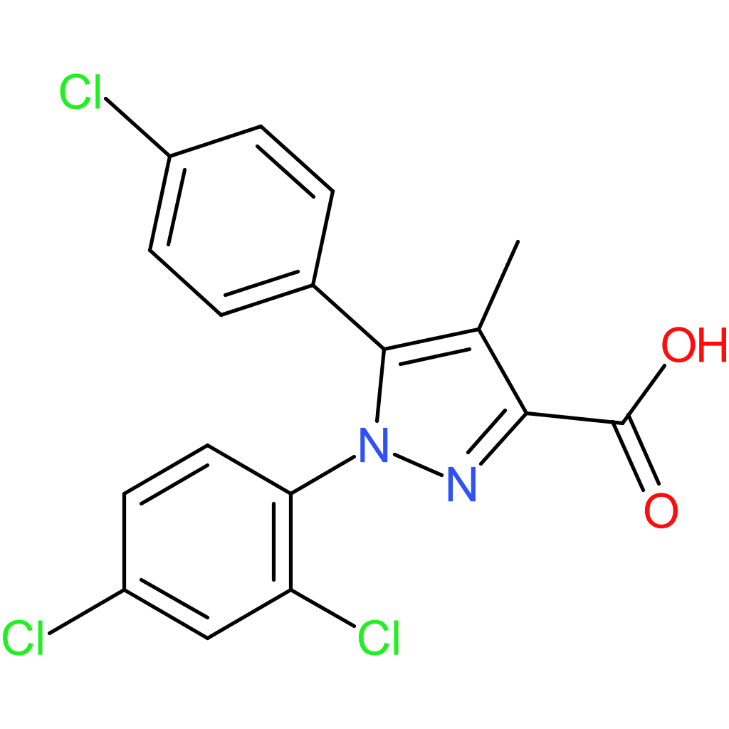5-(4-Chlorophenyl)-1-(2,4-dichlorophenyl)-4-methyl-1H-pyrazole-3-carboxylic acid