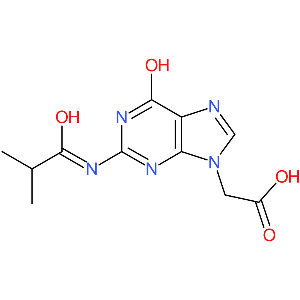 2-(2-Isobutyramido-6-oxo-1H-purin-9(6H)-yl)acetic acid