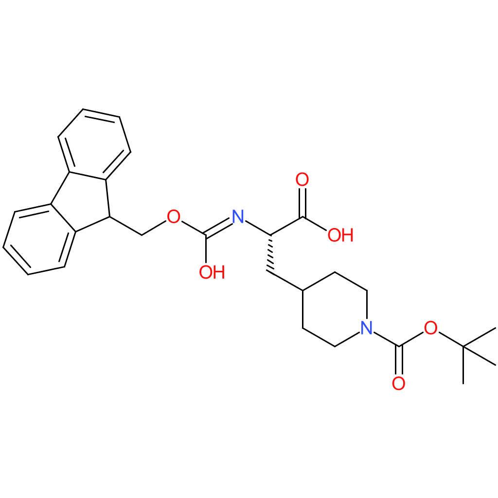 (S)-2-((((9H-Fluoren-9-yl)methoxy)carbonyl)amino)-3-(1-(tert-butoxycarbonyl)piperidin-4-yl)propanoic acid