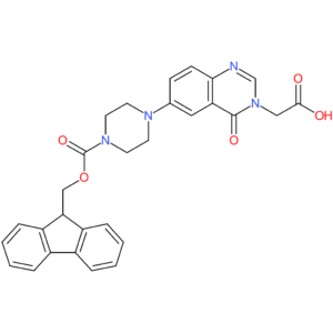 3(4H)-Quinazolineaceticacid, 6-[4-[(9H-fluoren-9-ylmethoxy)carbonyl]-1-piperazinyl]-4-oxo-