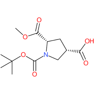 (3S,5S)-1-(tert-Butoxycarbonyl)-5-(methoxycarbonyl)pyrrolidine-3-carboxylic acid