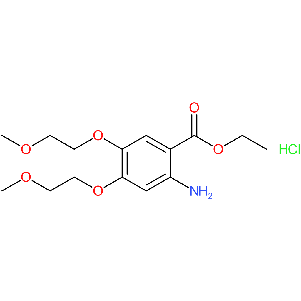 Ethyl 2-amino-4,5-bis(2-methoxyethoxy)benzoate hydrochloride