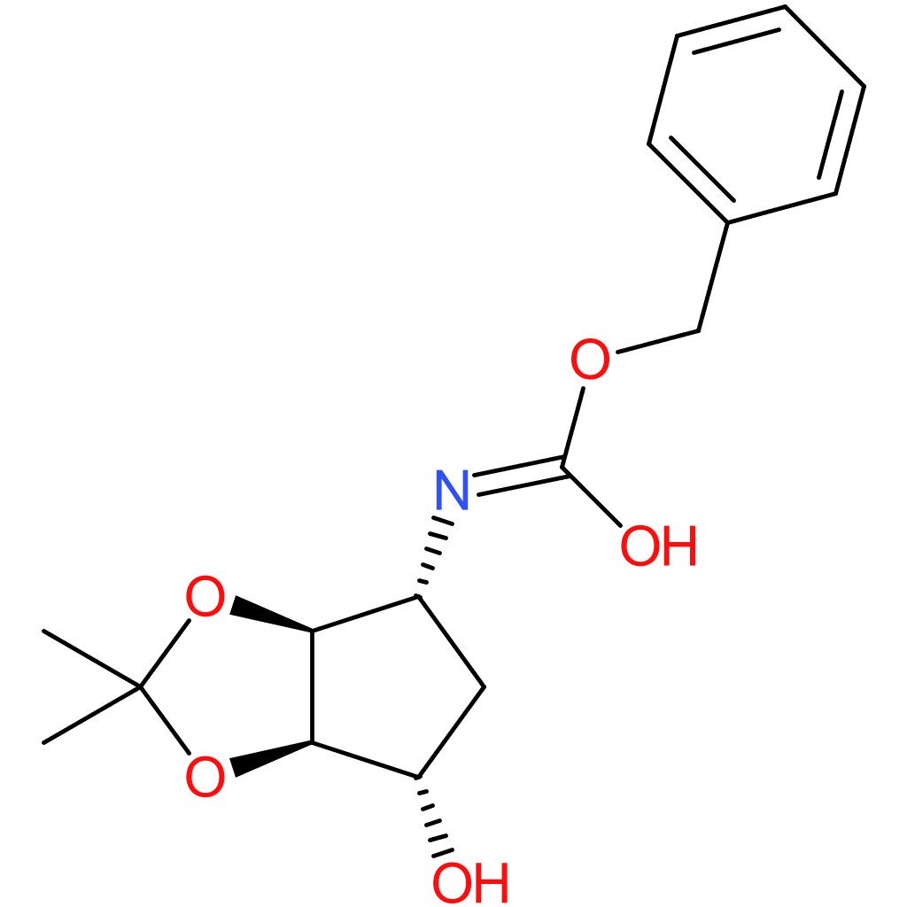Benzyl [(3aS,4R,6S,6aR)-6-hydroxy-2,2-dimethyltetrahydro-3aH-cyclopenta[d][1,3]dioxol-4-yl]carbamate