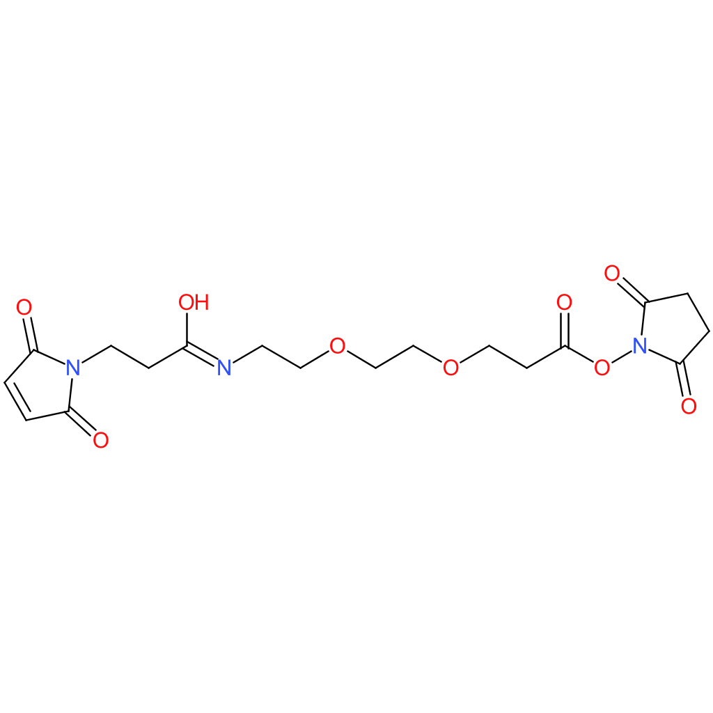 2,5-dioxopyrrolidin-1-yl 3-(2-(2-(3-(2,5-dioxo-2H-pyrrol-1(5H)-yl)propanamido)ethoxy)ethoxy)propanoate