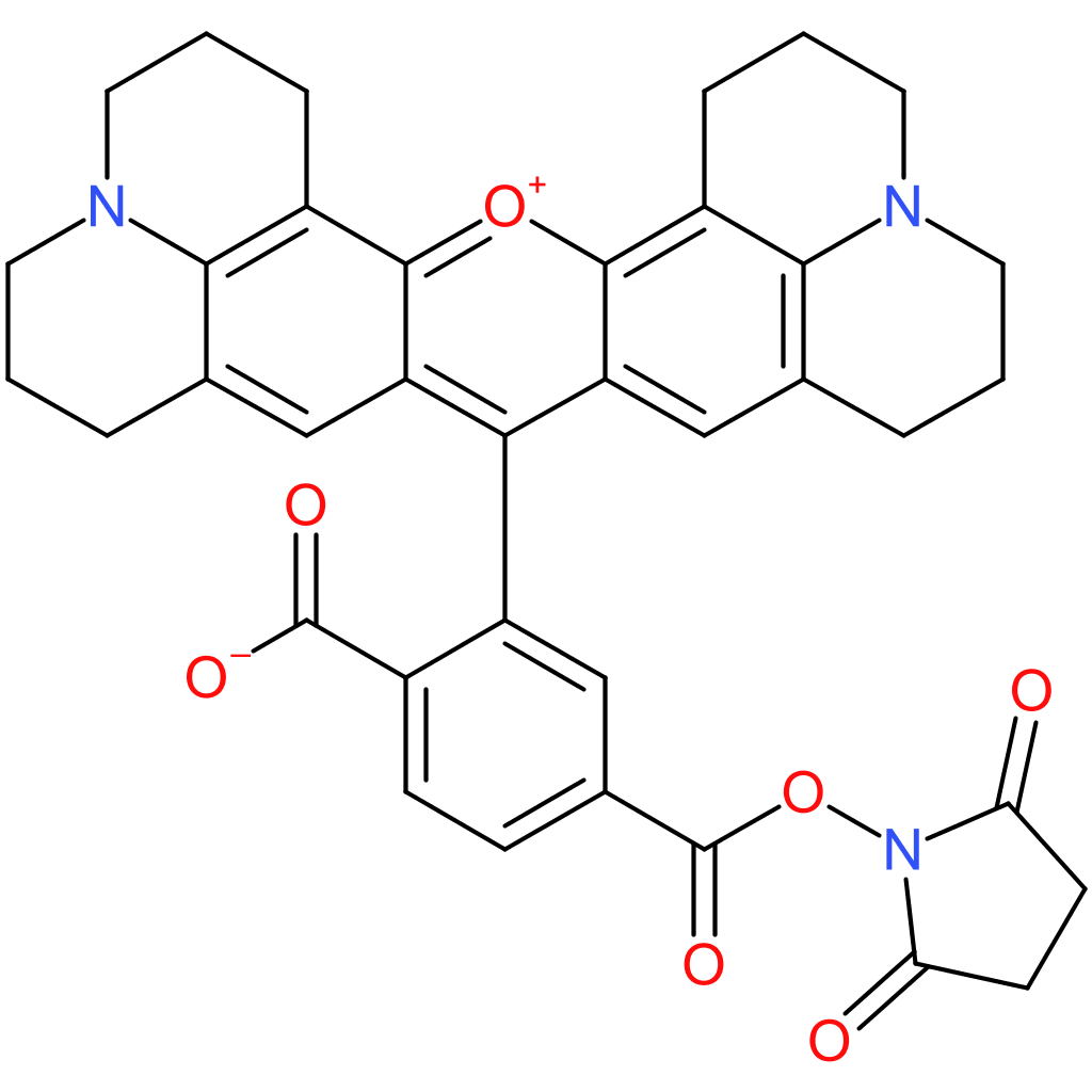 1H,5H,11H,15H-Xantheno[2,3,4-ij:5,6,7-i’j’]diquinolizin-18-ium,9-[2-carboxy-5-[[(2,5-dioxo-1-pyrrolidinyl)oxy]carbonyl]phenyl]-2,3,6,7,12,13,16,17-octahydro-,inner salt