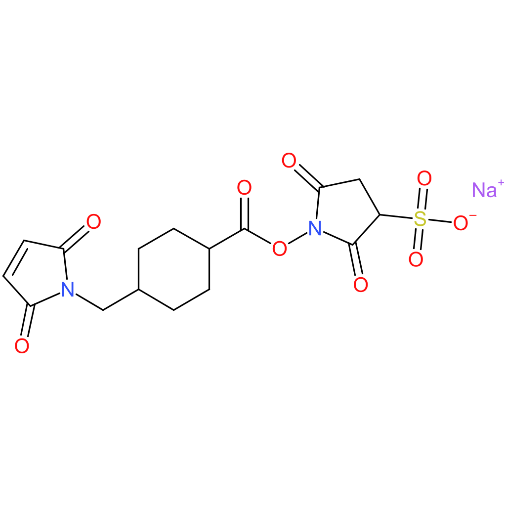 Sodium 1-((4-((2,5-dioxo-2,5-dihydro-1H-pyrrol-1-yl)methyl)cyclohexanecarbonyl)oxy)-2,5-dioxopyrrolidine-3-sulfonate