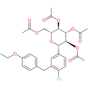 (2R,3R,4R,5S,6S)-2-(Acetoxymethyl)-6-(4-chloro-3-(4-ethoxybenzyl)phenyl)tetrahydro-2H-pyran-3,4,5-triyl triacetate