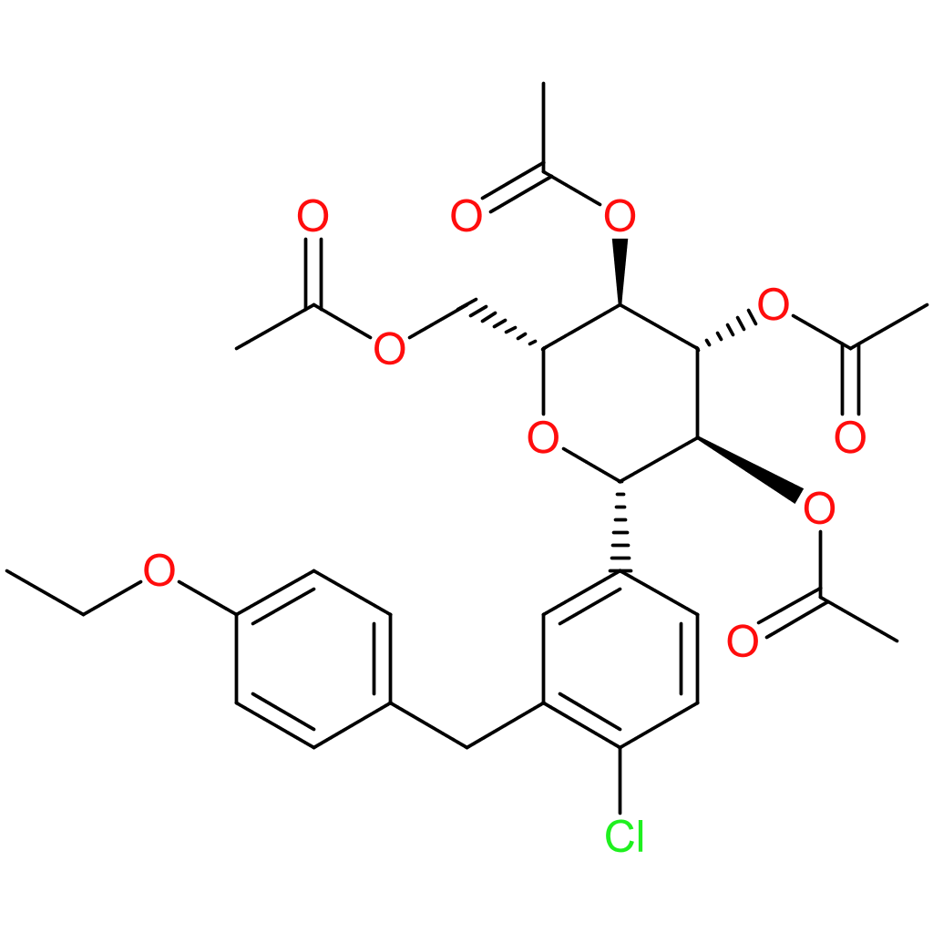 (2R,3R,4R,5S,6S)-2-(Acetoxymethyl)-6-(4-chloro-3-(4-ethoxybenzyl)phenyl)tetrahydro-2H-pyran-3,4,5-triyl triacetate