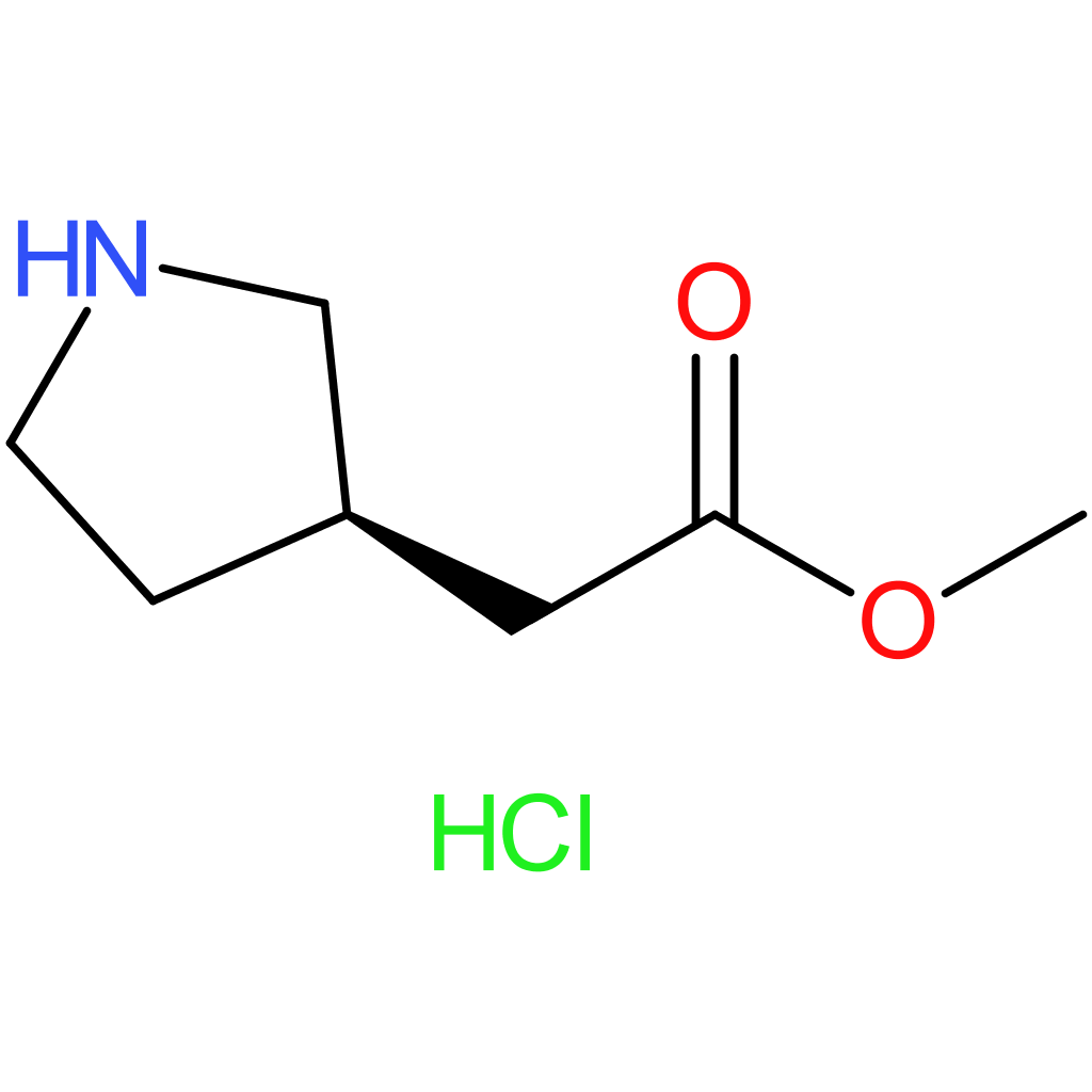 Methyl (R)-pyrrolidine-3-acetate HCL