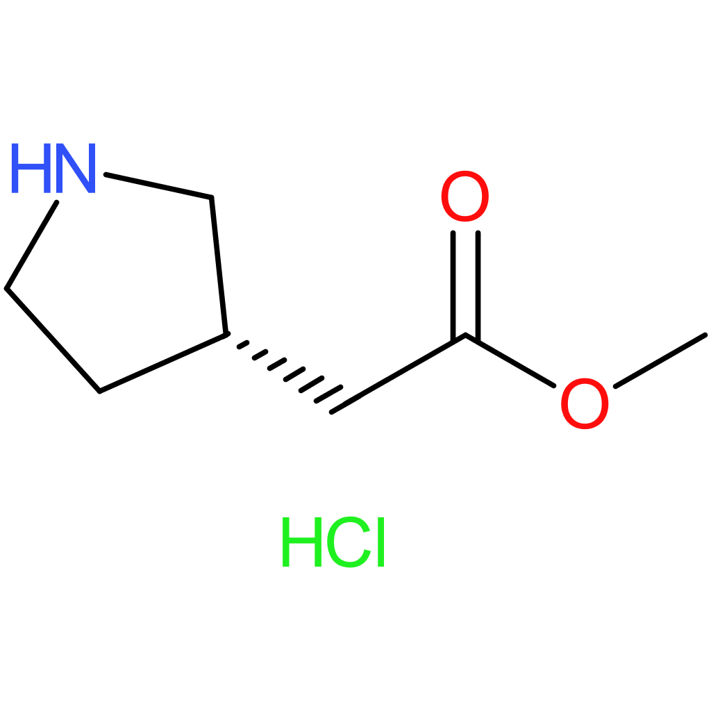 Methyl (S)-pyrrolidine-3-YL-acetate  HCL