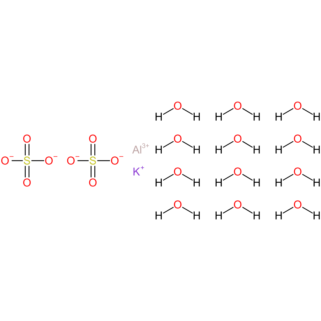 Aluminum potassium sulfate dodecchydrate