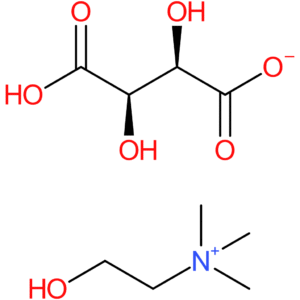 2-Hydroxy-N,N,N-trimethylethanaminium 3-carboxy-2,3-dihydroxypropanoate