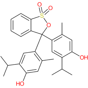 3,3-Bis(4-hydroxy-5-isopropyl-2-methylphenyl)-3H-benzo[c][1,2]oxathiole 1,1-dioxide