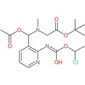 (2-(((1-Chloroethoxy)carbonyl)(methyl)amino)pyridin-3-yl)methyl 2-((tert-butoxycarbonyl)(methyl)amino)acetate