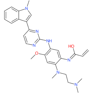 N-(2-{[2-(dimethylamino)ethyl](methyl)amino}-4-methoxy-5-{[4-(1-methyl-1H-indol-3-yl)pyrimidin-2-yl]amino}phenyl)prop-2-enamide