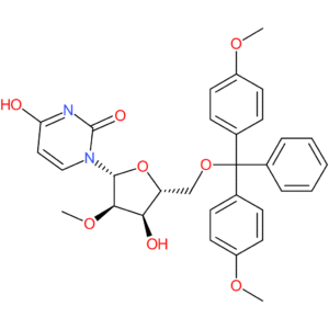 1-((2R,3R,4R,5R)-5-((Bis(4-methoxyphenyl)(phenyl)methoxy)methyl)-4-hydroxy-3-methoxytetrahydrofuran-2-yl)pyrimidine-2,4(1H,3H)-dione