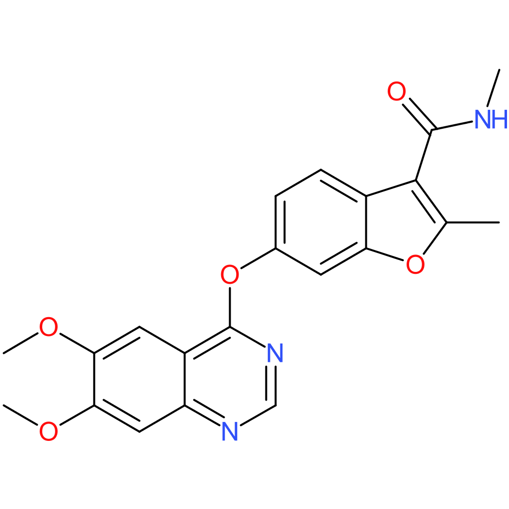 6-((6,7-Dimethoxyquinazolin-4-yl)oxy)-N,2-dimethylbenzofuran-3-carboxamide
