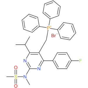 ((4-(4-Fluorophenyl)-6-isopropyl-2-(N-methylmethylsulfonamido)pyrimidin-5-yl)methyl)triphenylphosphonium bromide