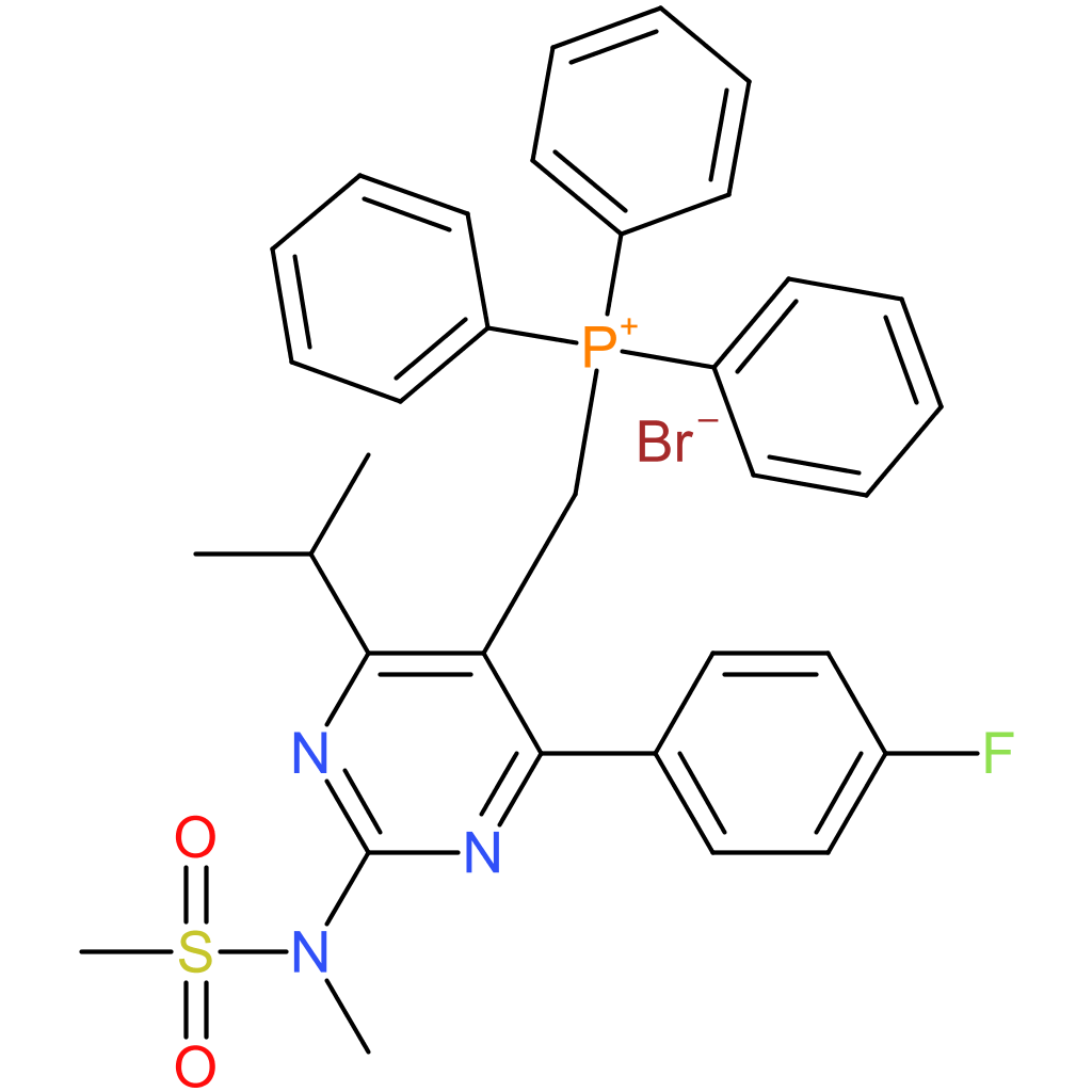 ((4-(4-Fluorophenyl)-6-isopropyl-2-(N-methylmethylsulfonamido)pyrimidin-5-yl)methyl)triphenylphosphonium bromide