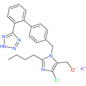 Potassium 2-Butyl-4-chloro-[1-[[2?-(5-tetrazolyl)biphenyl-4-yl]methyl]-5-imidazolyl]methanolate