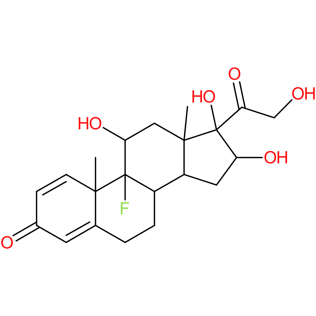 9-fluoro-11,16,17,21-tetrahydroxypregna-1,4-diene-3,20-dione