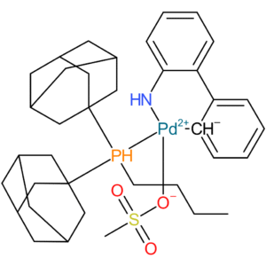 Methanesulfonato(diadamantyl-n-butylphosphino)-2′-amino-1,1′-biphenyl-2-yl)palladium(II)