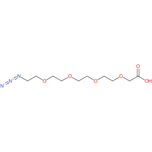 14-Azido-3,6,9,12-tetraoxatetradecanoic acid solution ~0.5 M in tert-butyl methyl ether, >= (HPLC)