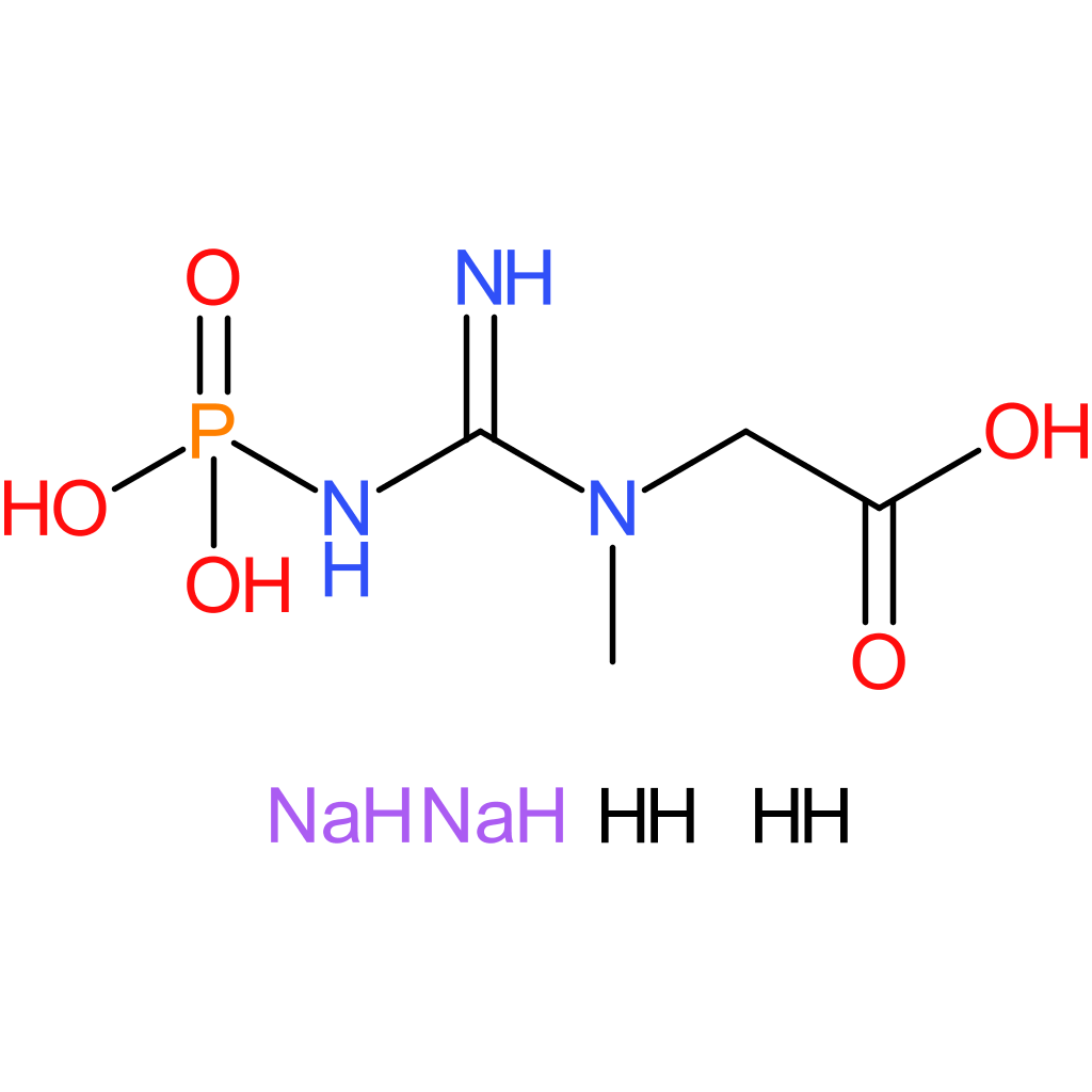 Sodium 2-(1-methylguanidino)acetate hydrogenphosphate tetrahydrate