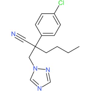 2-((1H-1,2,4-Triazol-1-yl)methyl)-2-(4-chlorophenyl)hexanenitrile