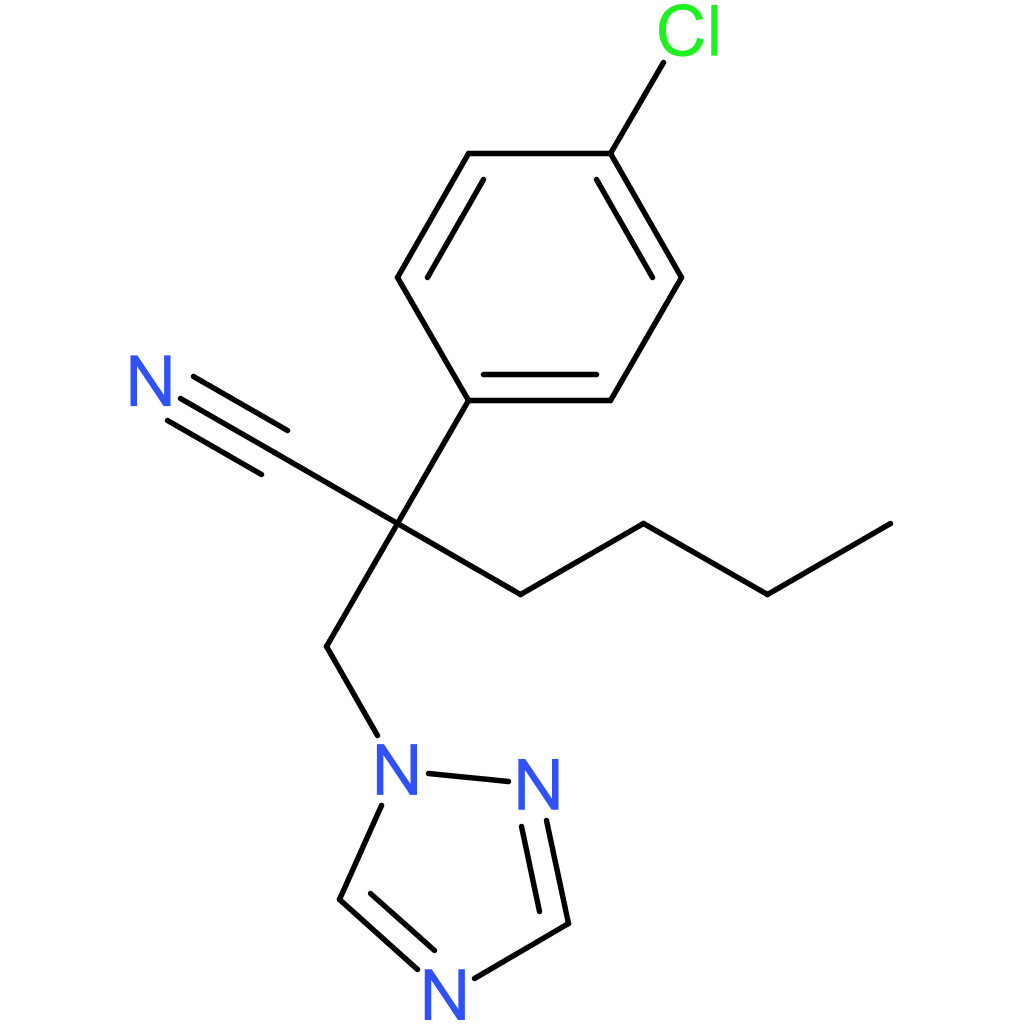 2-((1H-1,2,4-Triazol-1-yl)methyl)-2-(4-chlorophenyl)hexanenitrile