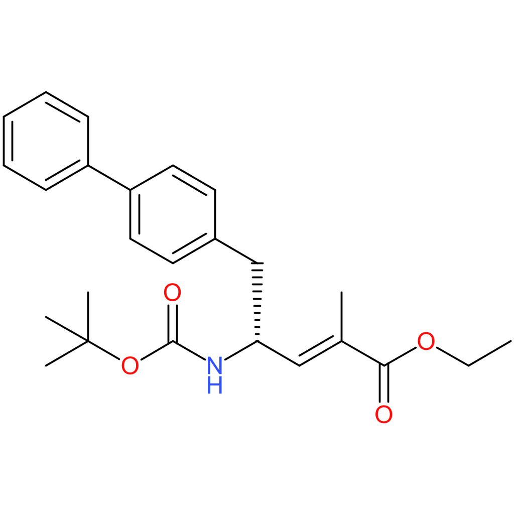 (R)-Ethyl 5-([1,1-biphenyl]-4-yl)-4-((tert-butoxycarbonyl)amino)-2-methylpent-2-enoate