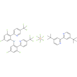 (4,4′-Di-t-butyl-2,2′-bipyridine)bis[3,5-difluoro-2-[5-trifluoromethyl-2-pyridinyl-kN)phenyl-kC]iridium(III) hexafluorophosphate,