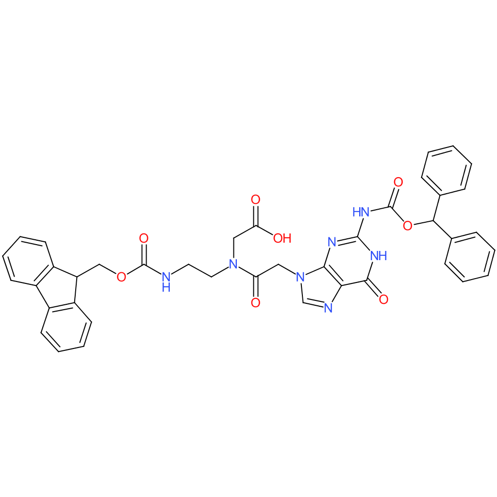 Glycine,N-[[2-[[(diphenylmethoxy)carbonyl]amino]-1,6-dihydro-6-oxo-9H-purin-9-yl]acetyl]-N-[2-[[(9H-fluoren-9-ylmethoxy)carbonyl]amino]ethyl]-