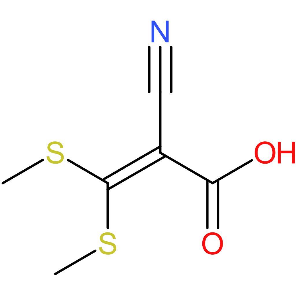 2-Cyano-3,3-bis(methylthio)acrylic acid