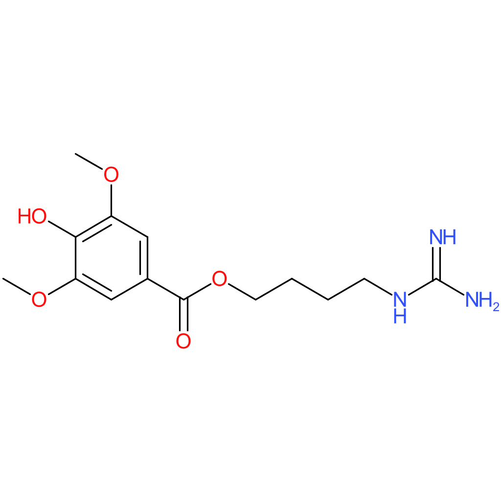 4-Guanidinobutyl 4-hydroxy-3,5-dimethoxybenzoate